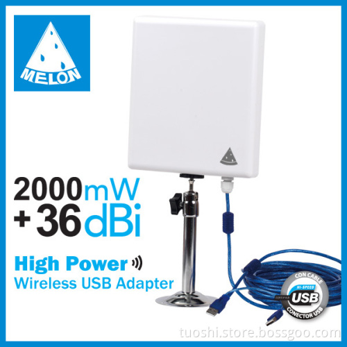 High power 2000mW Outdoor wifi usb adapter Melon N9 support soft AP hotspot share
